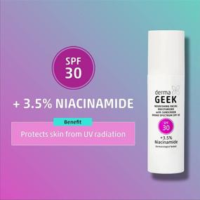 img 3 attached to 🌞 DERMA GEEK Nourishing Facial Moisturizer + Sunscreen SPF 30 - Travel Size 1.7 Oz - Night Cream Included!