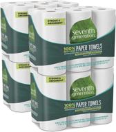 seventh generation paper towels: 100% recycled 2-ply white, 140 count (pack of 4) logo