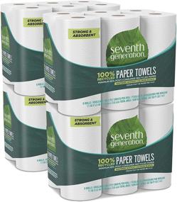 img 4 attached to Seventh Generation Paper Towels: 100% Recycled 2-Ply White, 140 Count (Pack of 4)