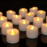 homemory 72 pcs flameless tealight candles bulk logo