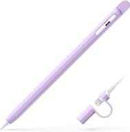 uppercase designs nimblesleeve premium silicone case holder protective cover sleeve compatible with ipad apple pencil 1st generation (lavender) логотип