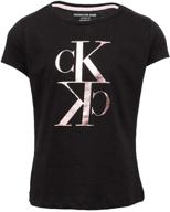 👕 calvin klein anthracite little girls' clothing logo