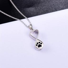 img 2 attached to Sterling Cremation Necklace Memorial Necklaces
