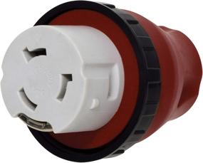 img 1 attached to Valterra A10-1550DAVP Mighty Cord Adapter Plug Review: 15AM to 50AF Detachable - Red (Carded)