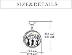 img 1 attached to ⛰️ Sterling Silver Mountain Necklace for Girls: YFN Climbers Jewelry