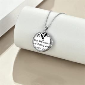 img 3 attached to ⛰️ Sterling Silver Mountain Necklace for Girls: YFN Climbers Jewelry