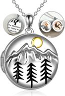 ⛰️ sterling silver mountain necklace for girls: yfn climbers jewelry logo