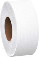 🧻 scott essential jumbo roll commercial toilet paper, 1-ply, white, 12 rolls per case, 2,000 feet per roll logo