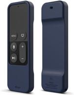 elago r1 intelli case [jean indigo]-[magnet technology][anti-slip][lanyard included][heavy shock absorption] for apple tv siri remote 4k / 4th generation logo