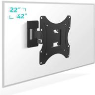 📺 onkron np24 black tv wall mount: tilt swivel for 17” – 43” lcd led screens, max 77 lbs logo