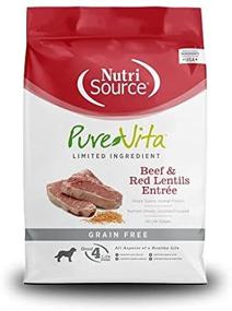 img 1 attached to Nutri Source Pure Vita Grain Free Beef & Red Lentils, 5-Pound (Package Variation Possible)