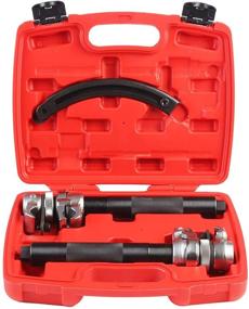 img 4 attached to Handor Heavy-Duty Coil Spring Compressor Tool Set - Ultra Rugged 2 PCS Strut Spring Compressor Tool, Strong & Durable with Safety Guard and Carrying Case