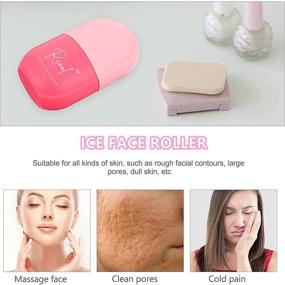 img 1 attached to 💖 Pink Rcool Ice Face Roller 2021 & Gua Sha Set | Facial Massager, Skin Care Tools for Face & Eyes | Reduce Fine Lines, Minimize Pores, Control Acne, Nourish Skin