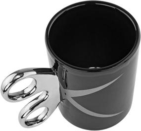 img 3 attached to Unique Scissors Handle Coffee Mug - 11oz, Perfect for Barbers, Hairdressers, and Arts & Crafts Lovers - Tea Cup Gift by Fairly Odd Novelties