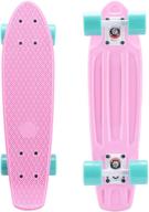 🛹 playshion 22 inch mini cruiser skateboard for beginners: enhanced deck durability and performance logo