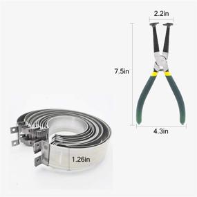 img 2 attached to 🚗 JIANEEXSQ Car Engine Piston Ring Compressor Set with Auto Piston Compressor, Pliers, and Repair Tools Kit