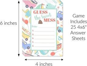 img 2 attached to 🍼 Sweet Mess Diaper Candy Guessing Game: Perfect for Coed Baby Showers, Gender Reveals & Sprinkles!