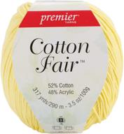 яркие лимонные капли: пряжа premier yarn 61892s cotton fair solid, 3 набора логотип