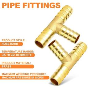 img 2 attached to 🔧 High-Quality Gasher Pieces Brass 3 Way Fitting for Efficient Plumbing Solutions