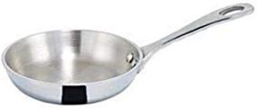 img 1 attached to Компактная и универсальная: WINCO Mini Fry Pan - идеальное серебристое дополнение к вашей кухне!