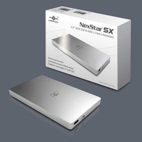 img 4 attached to 💿 Vantec 2.5" SATA SSD to USB 3.1 Gen 2 Type C Enclosure - Pocket Size, Silver