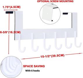 img 3 attached to 👕 Dseap 6 Hooks Hanger Hanging Clothes: Optimize Your Closet Organization!