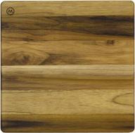 🔪 exquisite end grain teak chop block: madeira mario batali m-09 in medium size логотип