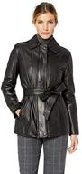 excelled womens leather belted black women's clothing logo