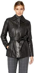 img 1 attached to Excelled Womens Leather Belted Black Women's Clothing