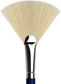 img 1 attached to 🖌️ da Vinci Varnish & Priming Series 403 Fan Blender Brush: Double Thick Extra Short Hog Bristle, Size 12