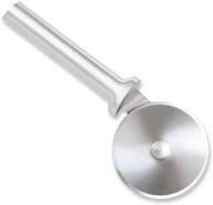 🍕 rada cutlery 3 inch stainless steel pizza cutter with aluminum wheel: made in the usa with silver handle logo