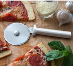 img 2 attached to 🍕 Rada Cutlery 3 Inch Stainless Steel Pizza Cutter with Aluminum Wheel: Made in the USA with Silver Handle