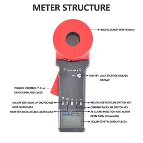 img 1 attached to 📏 Accurate ETCR2100A+ Digital Clamp Ground Earth Resistance Tester Meter - Measure resistance from 0.01Ω to 200Ω