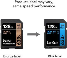 img 1 attached to 📷 Lexar Professional 633x 128GB SDXC UHS-I Card – Up to 95MB/s Read Speed – Ideal for Mid-Range DSLR, HD Camcorder, 3D Cameras – Model LSD128GCB1NL633 (Product Label Design May Vary)