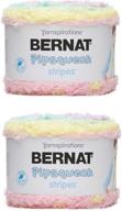 🧶 bernat pipsqueak stripes yarn - lullaby 2-pack: 9.8 oz soft and warm knitting yarn bundle logo