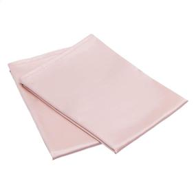 img 3 attached to 🛏️ Blush Satin Pillowcases for Hair and Skin - Pack of 2, Envelope Closure - Amazon Basics - Standard