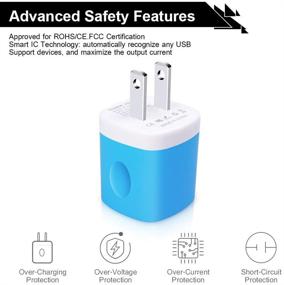 img 1 attached to 🔌 Versatile USB Wall Charger for iPhone & Samsung - NonoUV 4Pack 1Amp Single Port Charging Cube with USB Block - Compatible with iPhone SE, 11 Pro, XR, XS, X, 8, 7, 6s Plus, iPad & Samsung Galaxy S20, S10