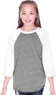 👚 stylish girls' clothing: kavio jersey contrast raglan sleeve collection logo