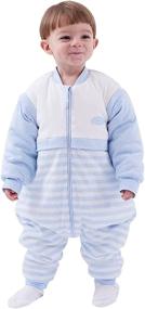 img 4 attached to 👶 OuYun Baby Early Walker Sleeping Bag: Feet Detachable Sleeve Wearable Blanket for Spring & Autumn