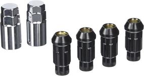 img 3 attached to 🔒 Muteki Black Locking Lug Nut Set - 12mm x 1.5mm SR48 Open End