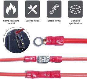 img 1 attached to 🔌 Eagles 1200Pcs Assorted Crimp Terminals, Wire Connectors, Mixed Assorted Lug Kit, Spade Ring Set for Automotive, Electrical Wirings, LED Lighting, Home DIYer (Red/Blue/Yellow Colors) - High-Quality Assortment for Efficient Electrical Connections