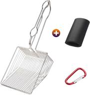 🐱 ownpets non-stick cat litter scoop: durable metal scraper with deep shovel & comfy foam handle - fast sifting & instant cleaning logo