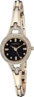 💎 armitron women's crystal accented gold-tone bracelet watch: elegant and genuine logo