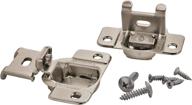 🔒 amerock nickel concealed cabinet hinge, 1/2 inch overlay, 13mm, 2 pack, self-closing door hinge логотип