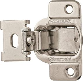 img 2 attached to 🔒 Amerock Nickel Concealed Cabinet Hinge, 1/2 inch Overlay, 13mm, 2 Pack, Self-Closing Door Hinge