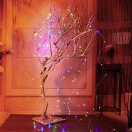 oluote string fairy lights: 8 modes, 200 leds, waterproof, battery operated cascading waterfall lights for outdoor & indoor, holiday party decoration логотип