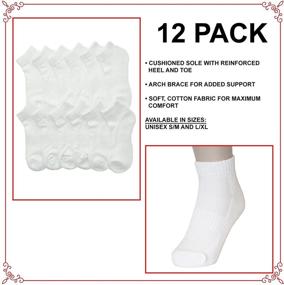 img 1 attached to Unisex Support Cushioned 12 Pack XA911_WHT
