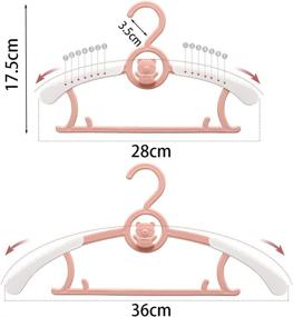 img 3 attached to HGYZE Nursery Hangers Ultra Thin Non Slip