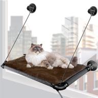 🐱 kphico cat window perch: ultimate sunbathing spot for large cats - hammock window seat for indoor cats, weighted up to 30lbs logo