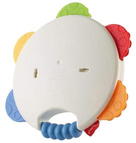 img 1 attached to 🎵 Fisher-Price Shake 'n Beats Tambourine Baby Rattle Toy: Fun-filled Musical Stimulation for Infants